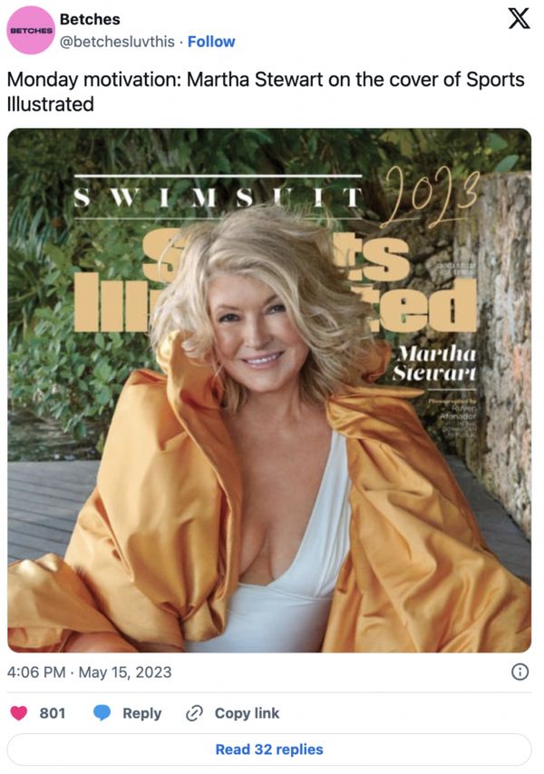 Martha Stewart Makes History at 81 on the Cover of Sports Illustrated Swimsuit Issue