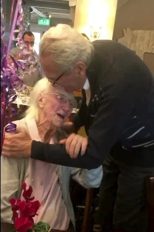 Mum’s Emotional Reunion with Son on Her 100th Birthday