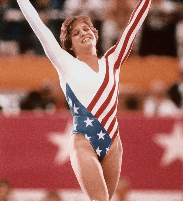 Mary Lou Retton in action