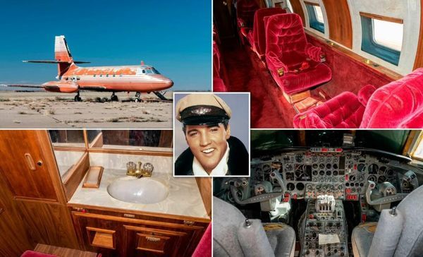 Elvis Presley's Private Jet Interior