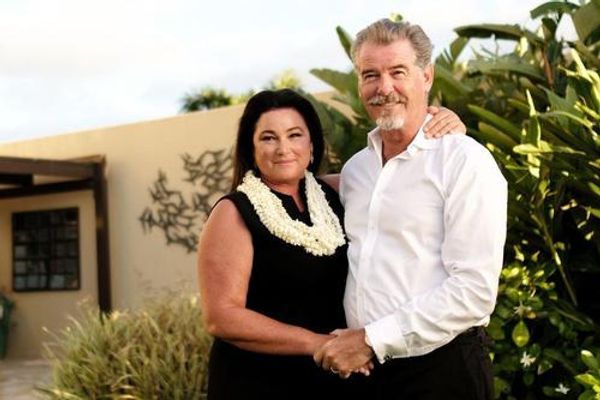 Pierce Brosnan and Keely Shaye Smith