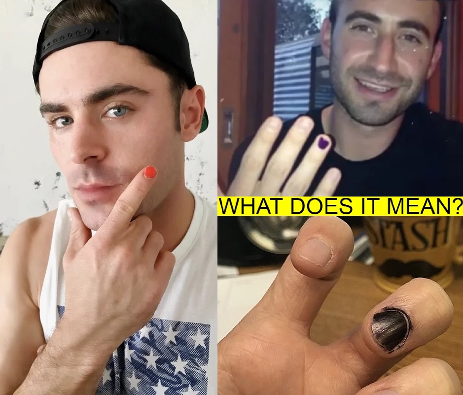 The secret behind the men with painted nails!