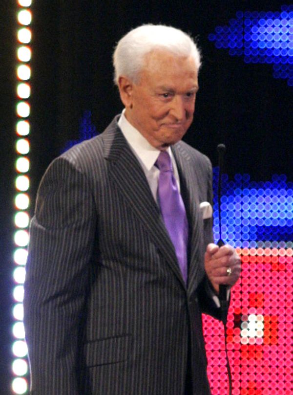 Bob Barker with a cute dog