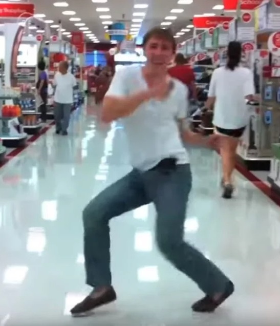 Man Turns Heads In Laughter Dancing To “Footloose” in Target