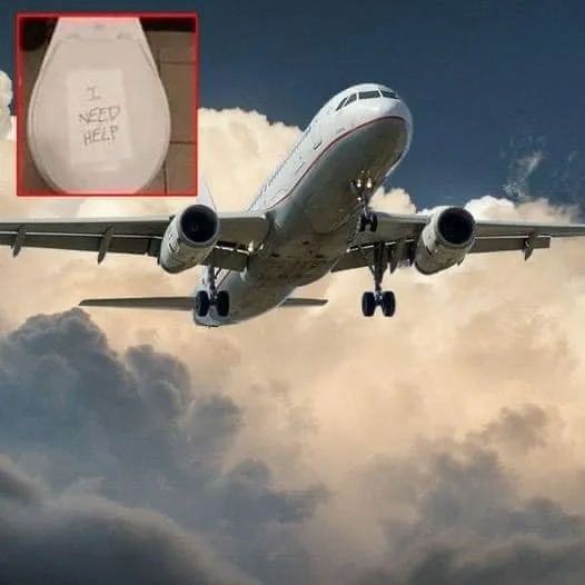 Flight Attendant Discovers Secret Note in Airplane Bathroom: A Call to Action That Could Save Lives!