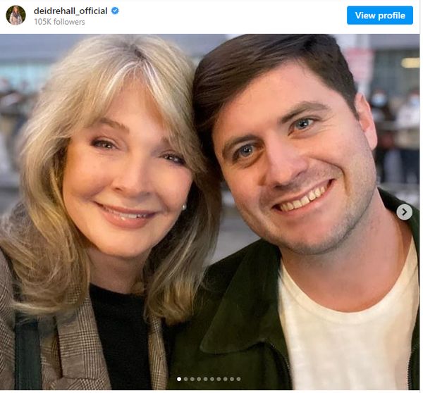 Deidre Hall with her two sons