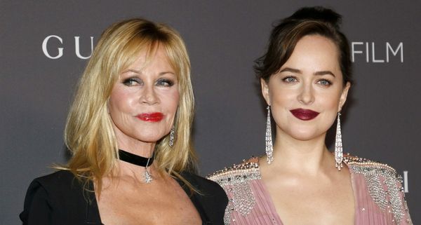 Melanie Griffith with her daughter, Dakota Johnson