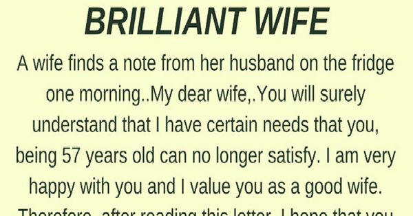 The Brilliant Wife! (Funny Story)