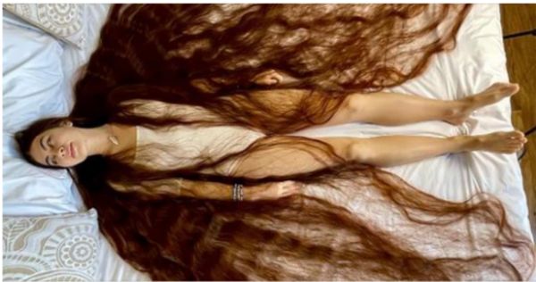 The Real-Life Rapunzel with 90-Inches of Amazing Hair