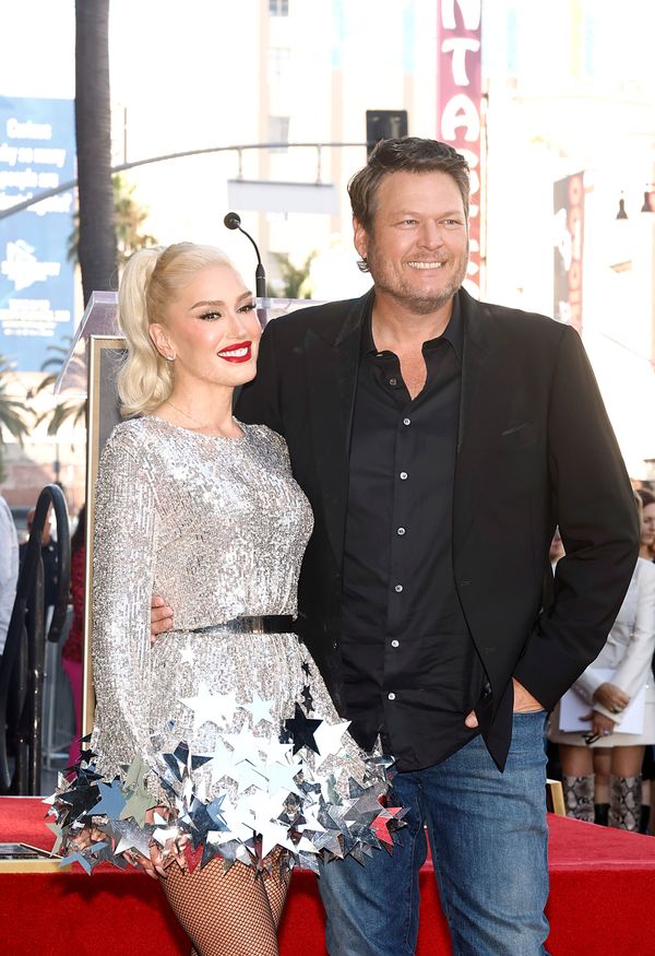 Gwen Stefani and Blake Shelton at the Hollywood Walk of Fame event honoring Gwen Stefani in October 2023 | Source: Getty Images