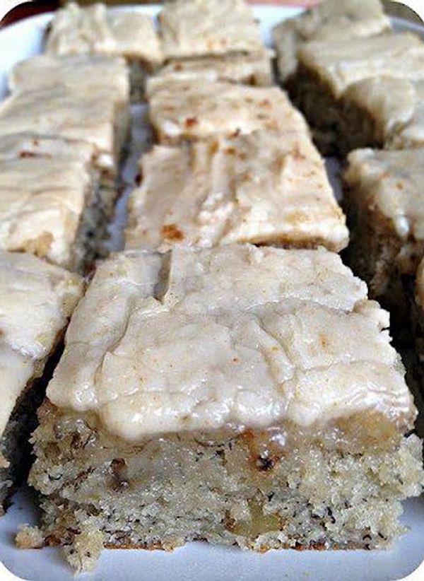 Indulge in a Delightful Dessert: Banana Bread Bars with Brown Butter Frosting