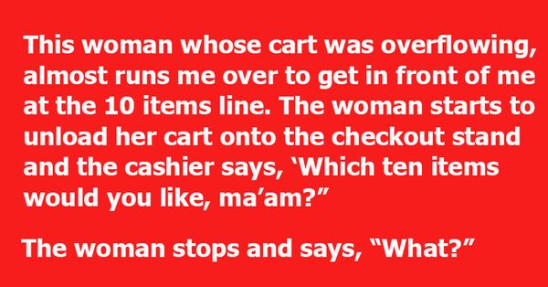 Customer Goes Into The ‘Express Lane’ With Too Many Items, Then Goes Out With A Lesson