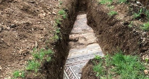 Ancient Roman Mosaic Floor Discovered Beneath an Italian Vineyard