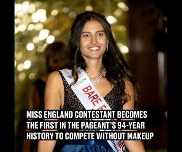 Miss England Contestant Challenges Beauty Norms by Competing Without Makeup