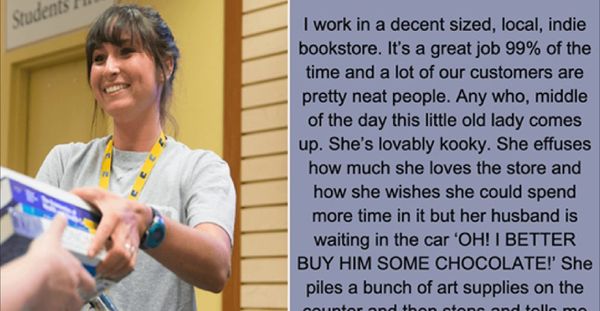 Bookstore Employee Writes This On Facebook After “little Old Lady” Shocks Everyone At The Register