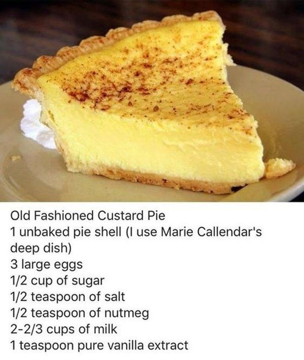 Old-Fashioned Custard Pie: A Nostalgic Dessert That Will Take You Back in Time