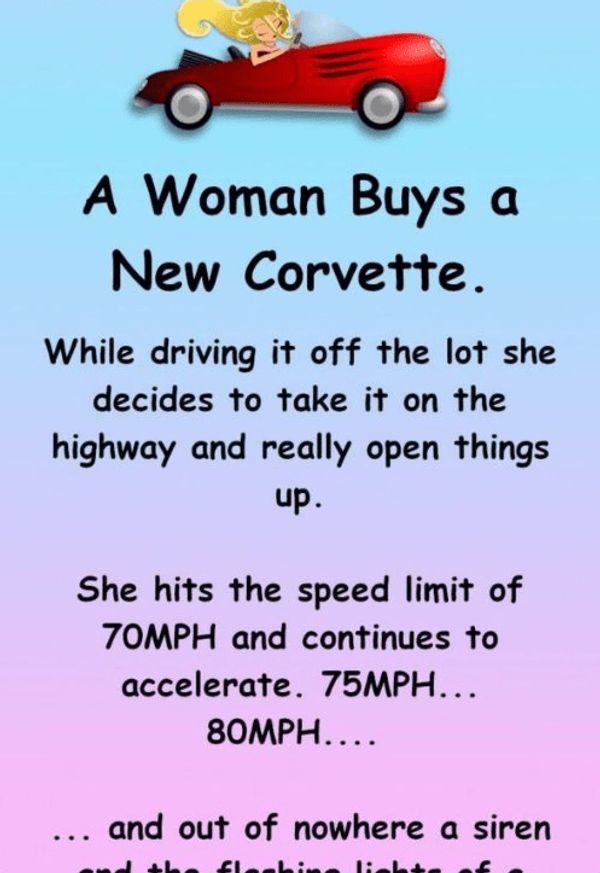 A Woman Buys a New Corvette