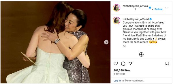 Emma Stone Clarifies ‘Snub’ to Michelle Yeoh at the 2024 Oscars