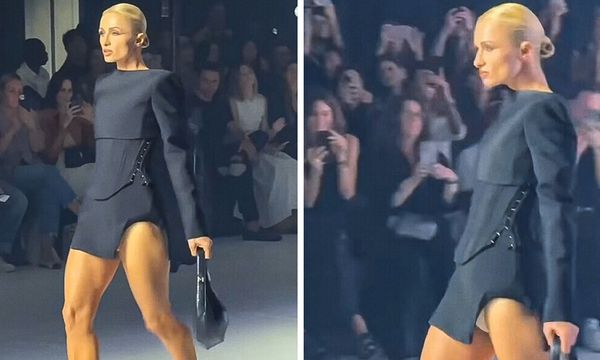 There Was Something Odd About Paris Hilton’s Runway Walk