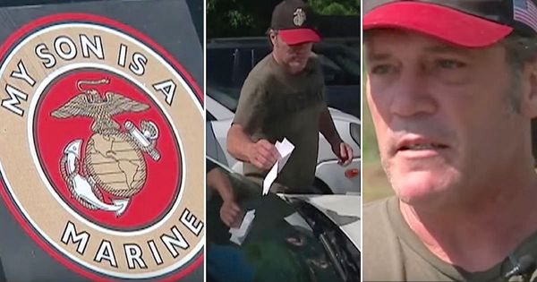 Marine Dad Receives Cruel Note on His Car, but Responds with Grace