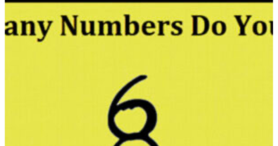 95% of People Can’t Guess the Correct Answer – How Many Numbers are in the Picture?!