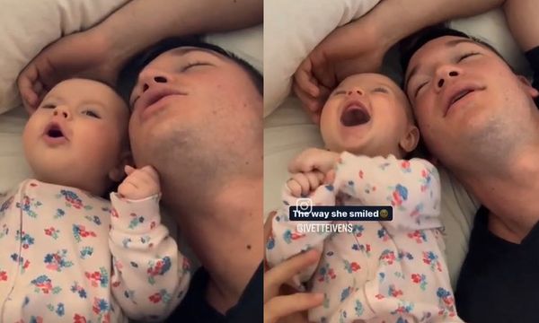 Father And Baby Daughter Share a Beautiful Duet Together