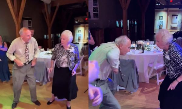 80-Year-Old Couple Lights Up the Dance Floor with Old Time Rock and Roll