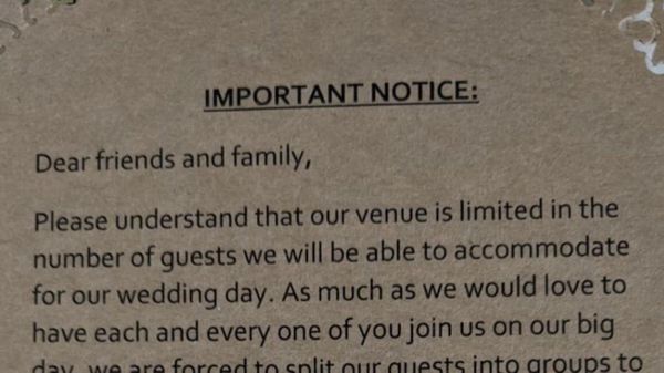 Wedding Invitation Sparks Outrage