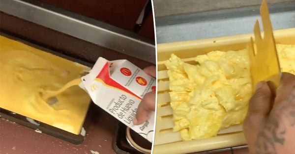 People Are Astonished by McDonald’s Scrambled Eggs Preparation