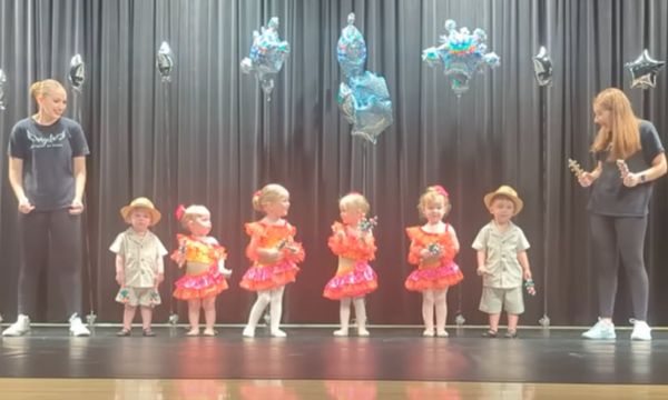 Sweet Toddlers Line Up For The Dance Recital But Some Kids Aren’t Feeling It