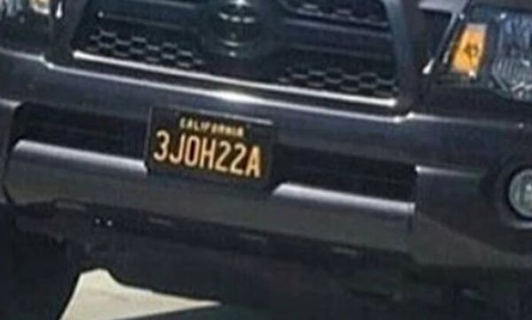 License Plate Close Up