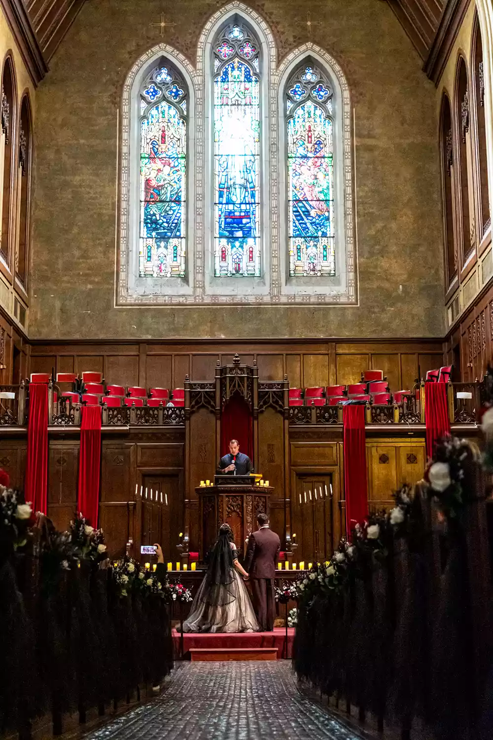 Couple Who Met During Emo Karaoke Marry in Church from My Chemical Romance’s ‘Helena’ (Exclusive)