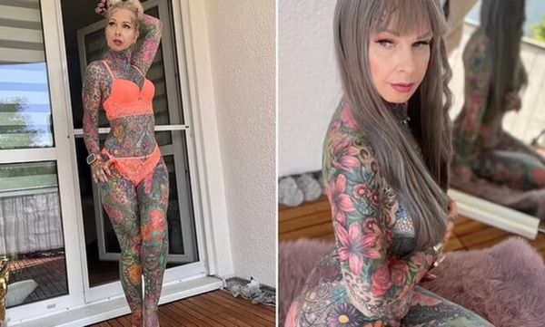 Grandma With Full Body Tattoos Reveals Her Picture From A Decade Ago