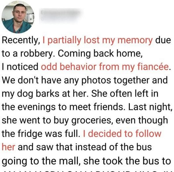 Woman Rescues a Man Who Has Lost His Memory