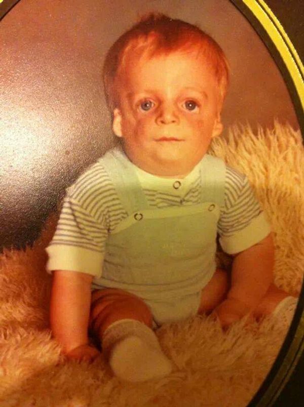 Jono Lancaster as a baby