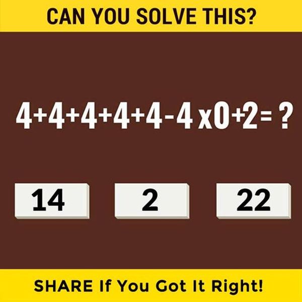 Want to Test Your Brain Power? Check Out This Math Problem