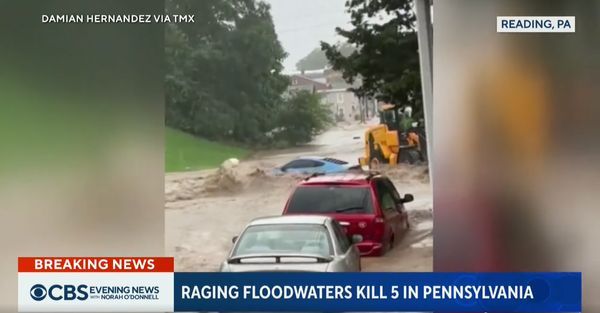 Floodwaters in Pennsylvania