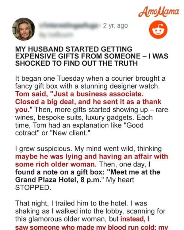 My Husband Started Getting Expensive Gifts from Someone — I Was Shocked to Find Out the Truth