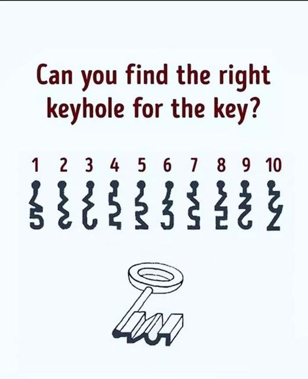 Can You Find the Right Keyhole for the Key?