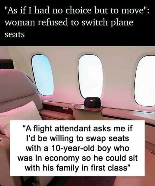 Woman Refused to Switch Plane Seats: Did She Do the Right Thing?