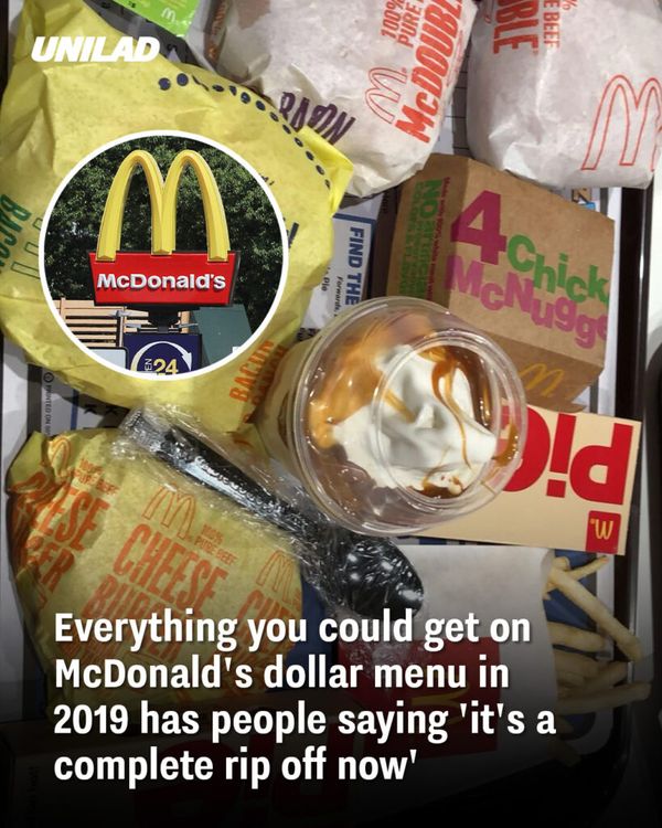 One person’s picture of what they could buy at McDonald’s from the dollar menu has everyone saying the same thing.