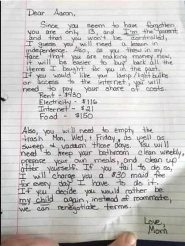 Mom’s Creative Way of Teaching Responsibility Goes Viral