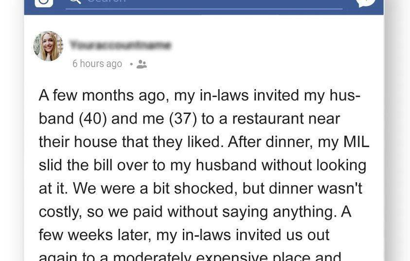 When the Dinner Bill Drama Unfolds: A Reddit Story