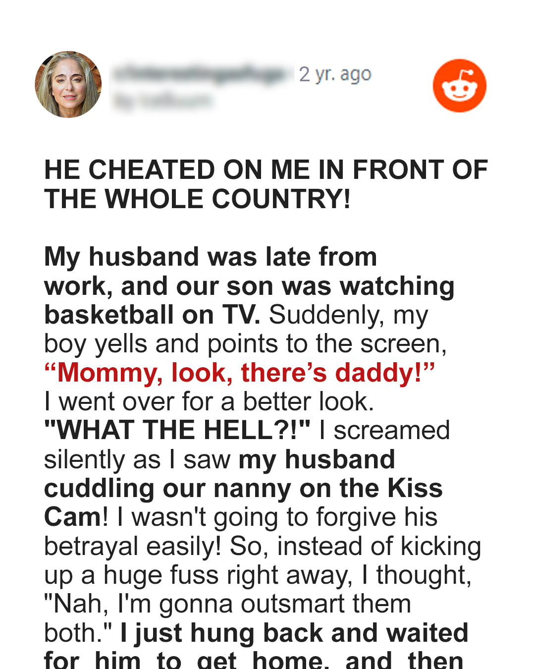 Woman Sees Husband with Their Nanny in Kissing Cam while Watching Basketball Game – Story of the Day