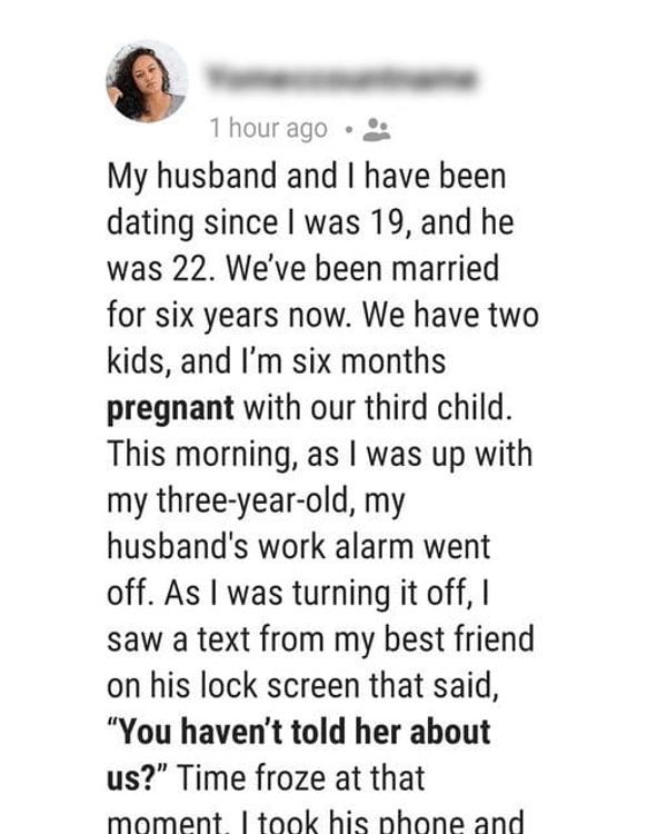 Pregnant Wife Discovers Husband’s Betrayal with Best Friend