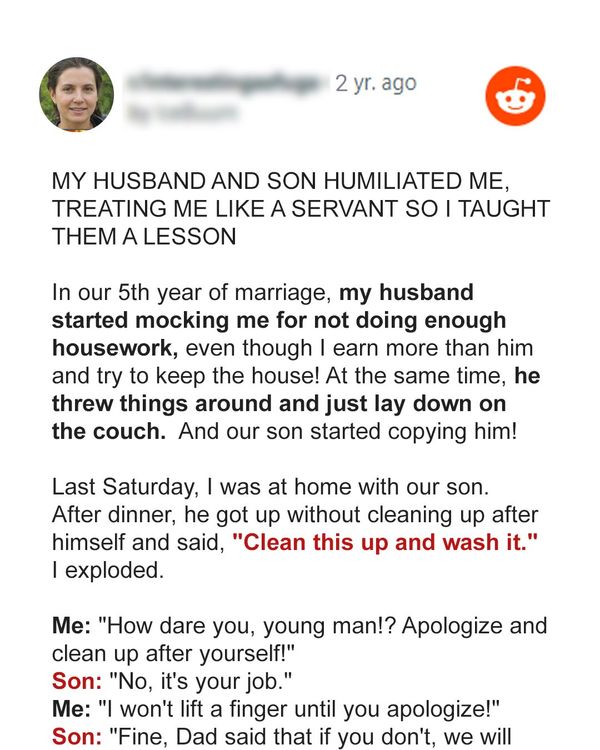 A Husband and Son Humiliate Mom: How She Took a Stand Against Patriarchy