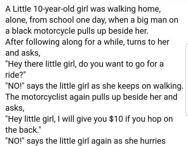 A Brave Little Girl Stands Her Ground