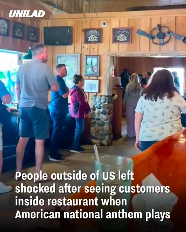 People’s Reaction Inside a Restaurant to the American National Anthem Goes Viral