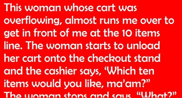 Customer Gets In The ‘Express Lane’ With Too Many Items