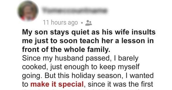 My Son Teaches His Wife a Lesson in Respect: A Heartwarming Holiday Story